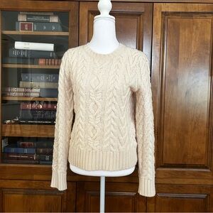 Ralph Lauren Cable Knit Sweater  Wool- Cashmere . Size M